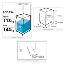 โหลดรูปภาพลงในเครื่องมือใช้ดูของ Gallery Ice Maker Hoshizaki KMD-201AB + Storage Bin B-301SA (Crescent Ice)