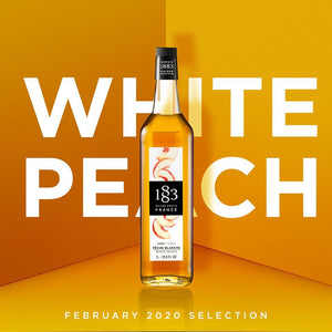 1883 White Peach Flavored Syrup