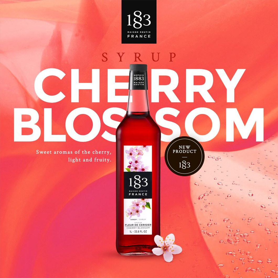 1883 Cherry Blossom Flavored Syrup